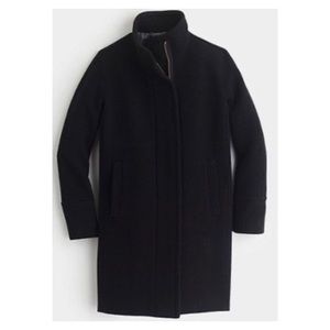 J.Crew Stadium Cloth Cocoon Coat Black 00 Item B2770 HO15